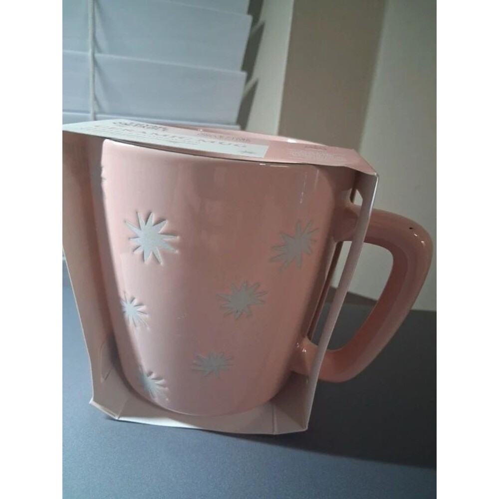 Thyme & Table Sun & Stars Pink Ceramic Mug 589ml New
